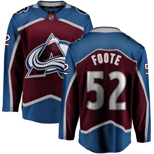 Herren Colorado Avalanche Eishockey Trikot Adam #52 Foote Breakaway Maroon Fanatics Branded Heim